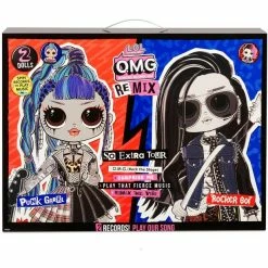 LOL SURPRISE O.M.G. REMIX DOLL 2 PACK PUNK GRRRL & ROCKER BOI
