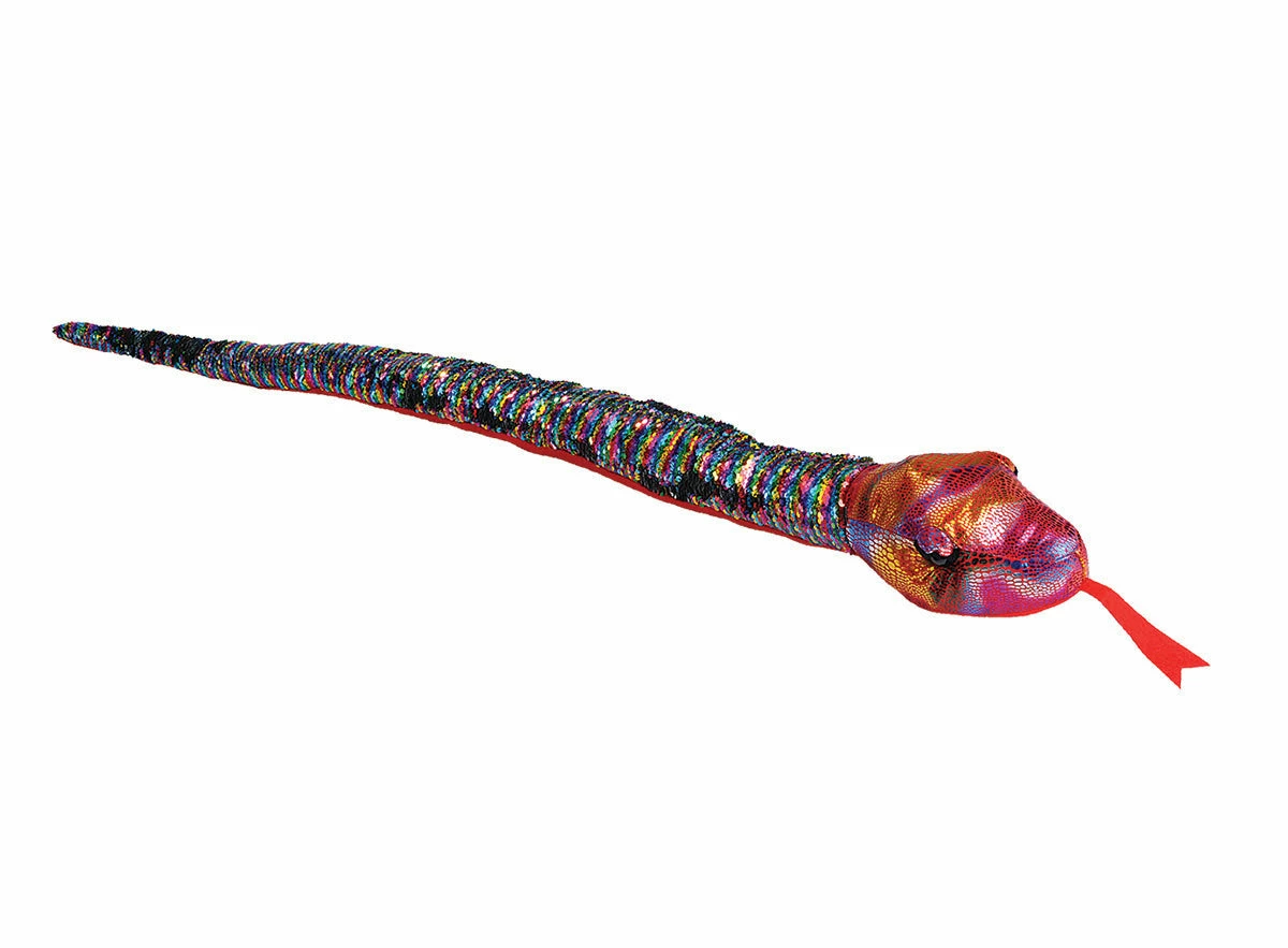WILD REPUBLIC RAINBOW PLUSH SNAKE 54 INCH