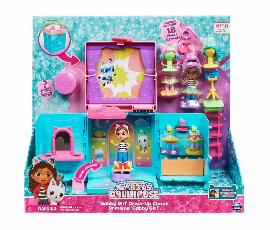 GABBY'S DOLLHOUSE RAINBOW CLOSET