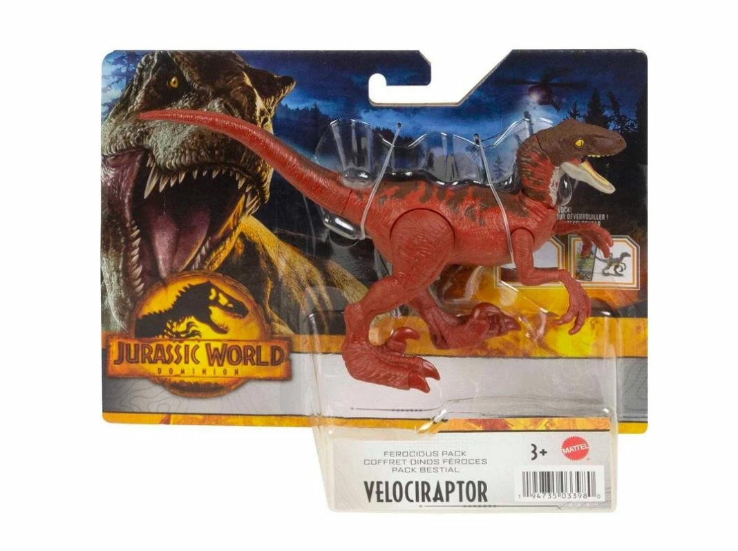 JURASSIC WORLD DOMINION FEROCIOUS PACK VELOCIRAPTOR
