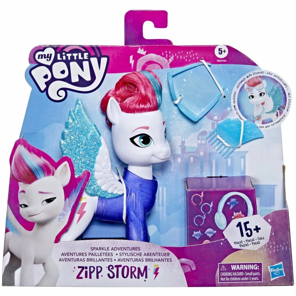 MY LITTLE PONY GLOWING STYLES SPARKLE ADVENTURES ZIPP STORM