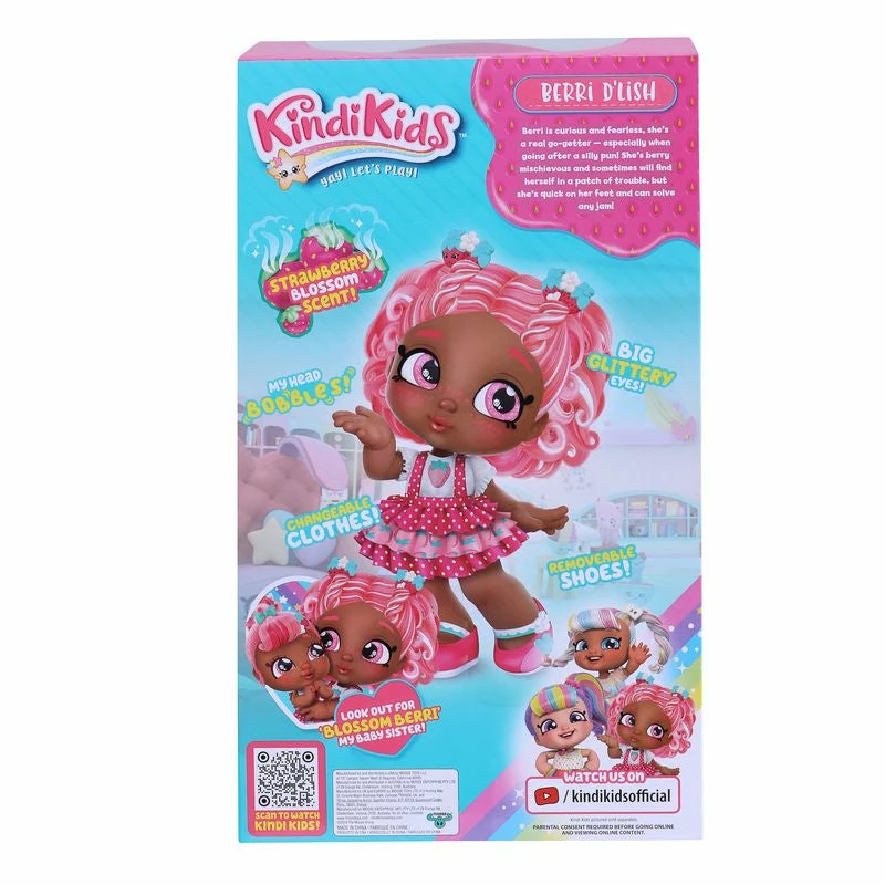 KINDI KIDS SCENTED SISTERS! TODDLER DOLL BERRI D'LISH - Image 3