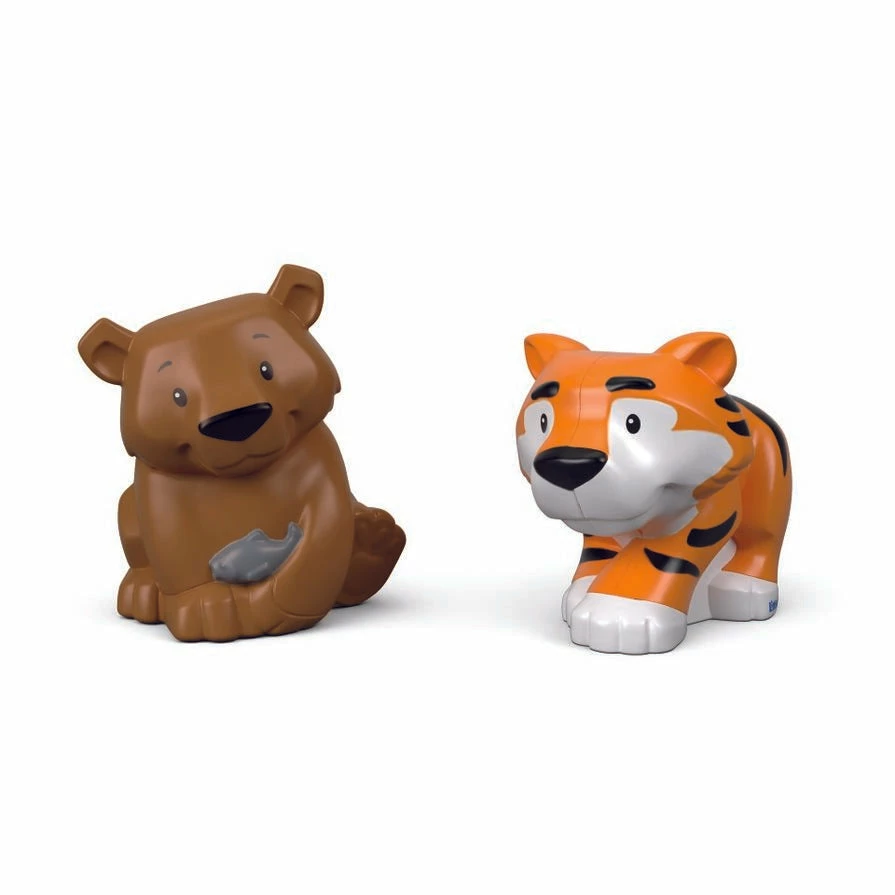 FISHER-PRICE LITTLE PEOPLE FIGURE 2 PACK TIGER AND BEAR - Image 2