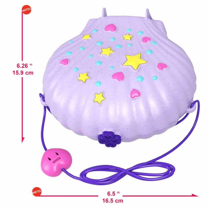 POLLY POCKET LARGE WEARABLE COMPACT TINY POWER SHELL PURSE - Image 6