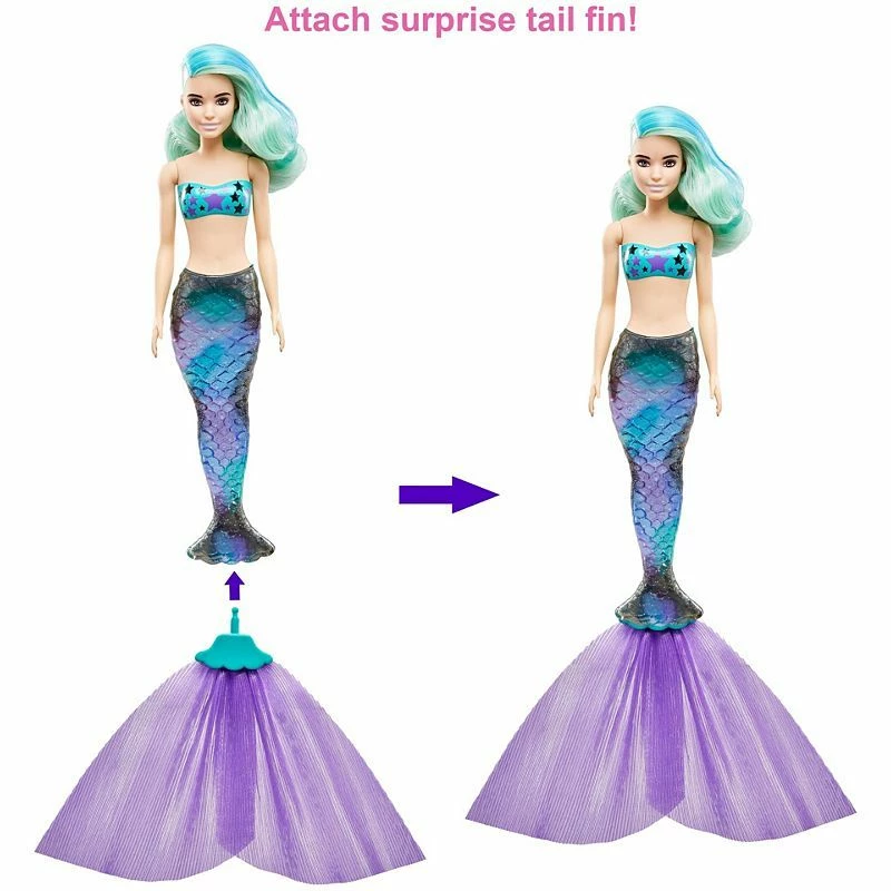 BARBIE COLOUR REVEAL DOLL AQUA TUBE - Image 3