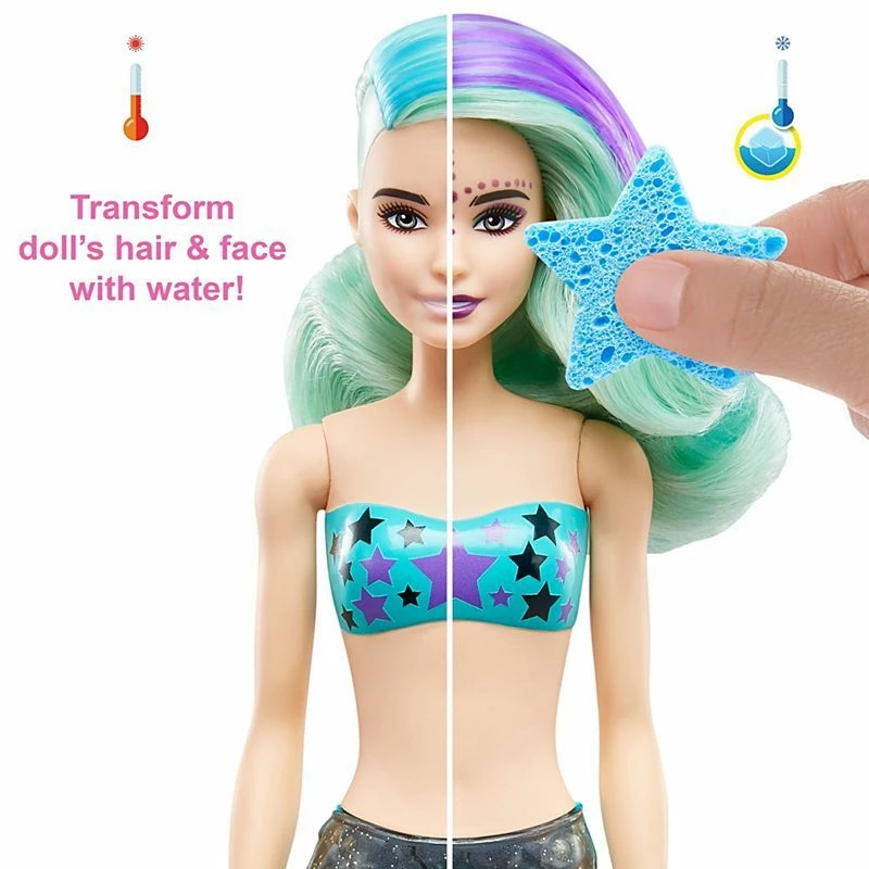 BARBIE COLOUR REVEAL DOLL AQUA TUBE - Image 4