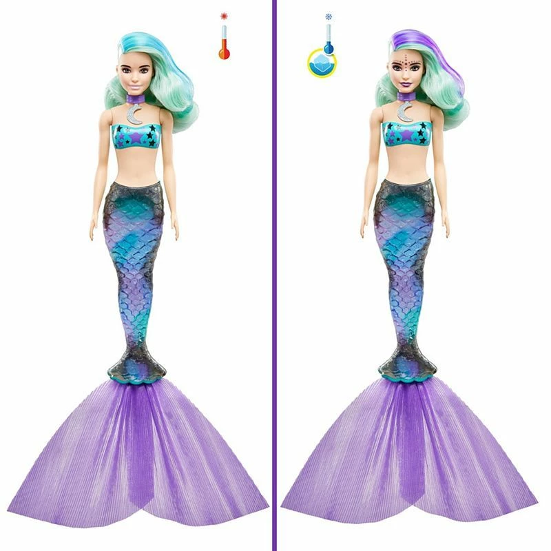 BARBIE COLOUR REVEAL DOLL AQUA TUBE - Image 6