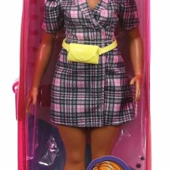 BARBIE FASHIONISTA DOLL #161 PLAID DRESS