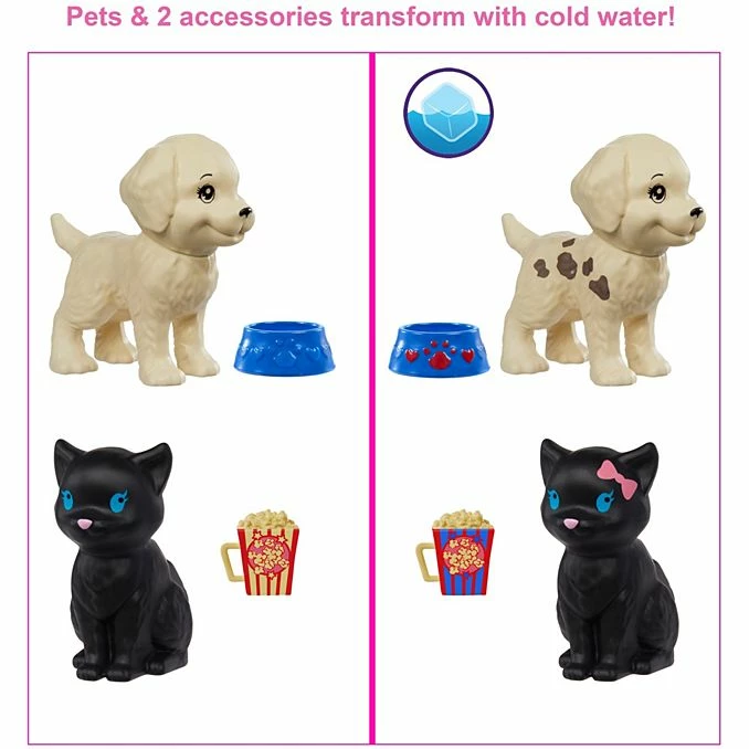 BARBIE ULTIMATE COLOR REVEAL DOLL DOG PARK TO MOVIE NIGHT - Image 4