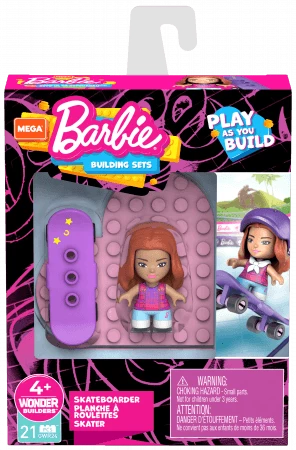 MEGA BARBIE BUILDING SETS SKATEBOARDER