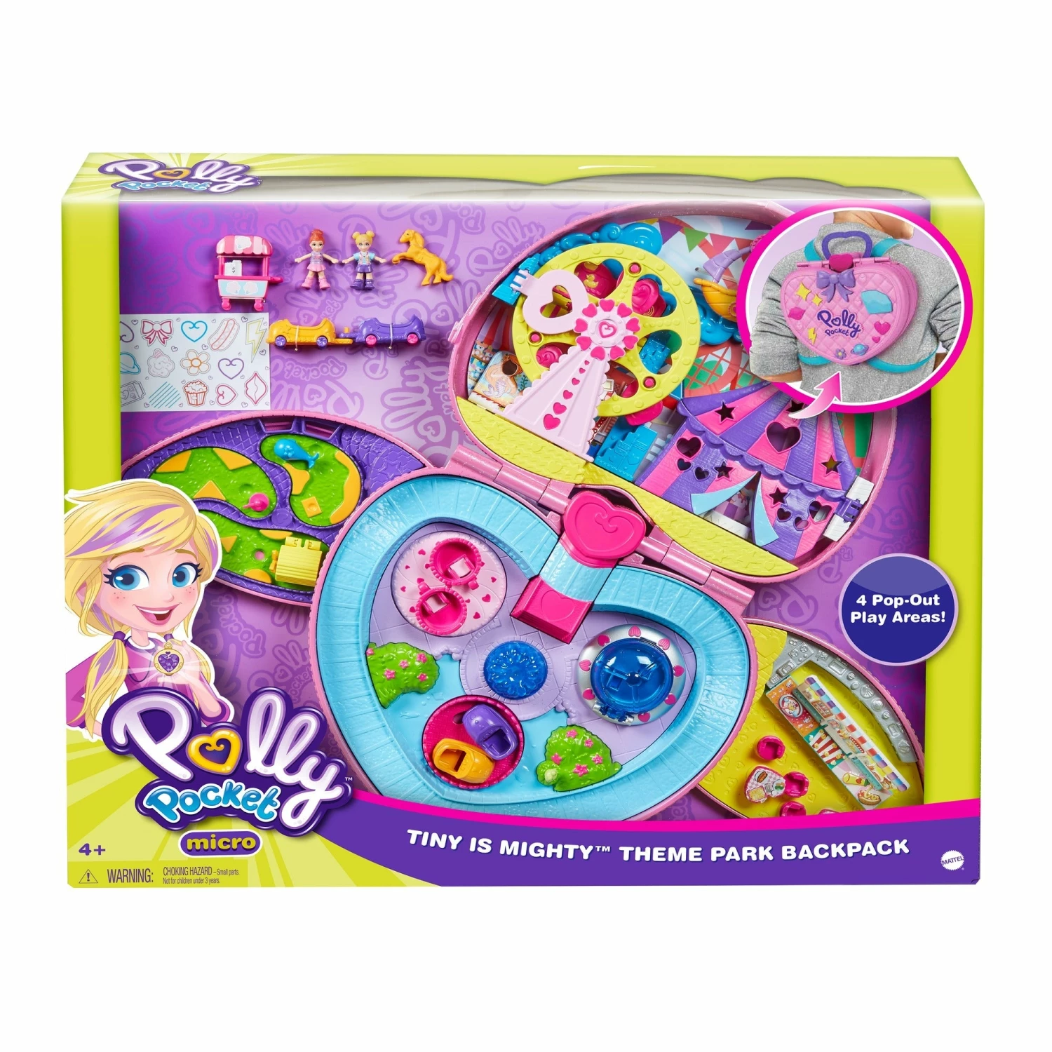 POLLY POCKET TINY IS MIGHTY THEME PARK BACKPACK