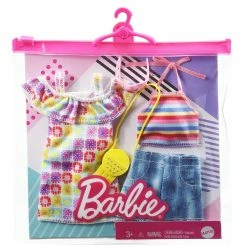 BARBIE FASHIONS 2 PACK SUMMER OFF THE SHOULDER PRINT DRESS