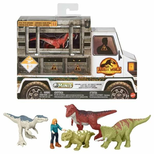 JURASSIC WORLD DOMINION MINIS MULTIPACK CARNOTAURUS CLASH PACK - Image 2