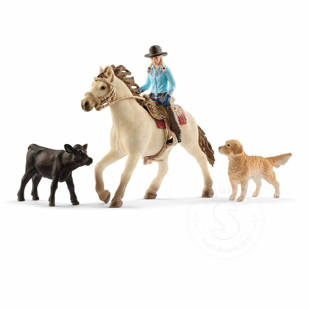 SCHLEICH FARM WORLD WESTERN RIDING PLAYSET - Image 2