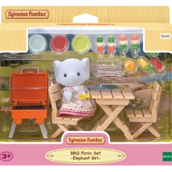 SYLVANIAN FAMILIES BBQ PICNIC SET WITH ELEPHANT GIRL