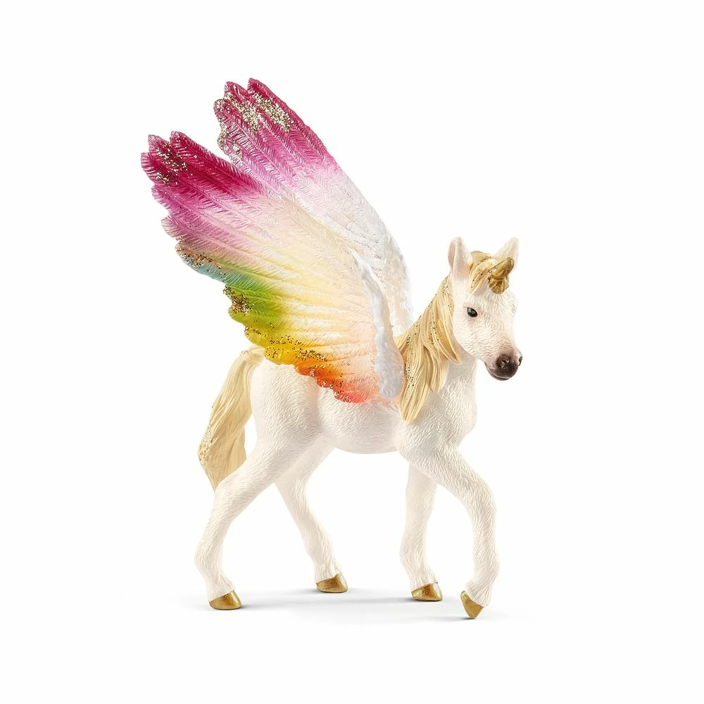 SCHLEICH BAYALA WINGED RAINBOW UNICORN FOAL