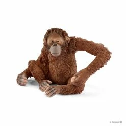 SCHLEICH ORANGUTAN FEMALE (GREY DOT)