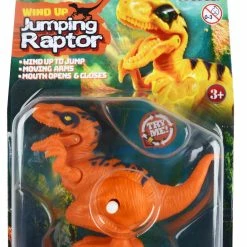 TOYWORLD REDBOX PRE-HISTORIC TIMES WIND UP JUMPING RAPTOR ASSORTED STYLES