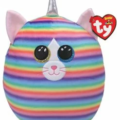 Ty SQUISH A BOOS - 14 INCH HEATHER CAT