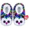 TY SEQUIN SLIPPER SOCKS - OWEN LARGE