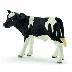 SCHLEICH HOLSTEIN CALF (RED DOT)
