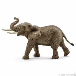 SCHLEICH AFRICAN ELEPHANT MALE (BROWN DOT)