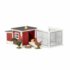 SCHLEICH CHICKEN COOP WITH CHICKS